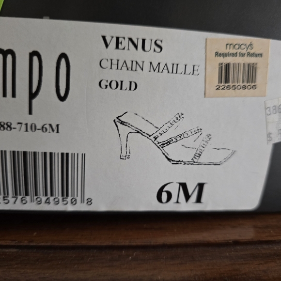 NEW Impo gold strappy heels and matching mini clutch. - Picture 6 of 6